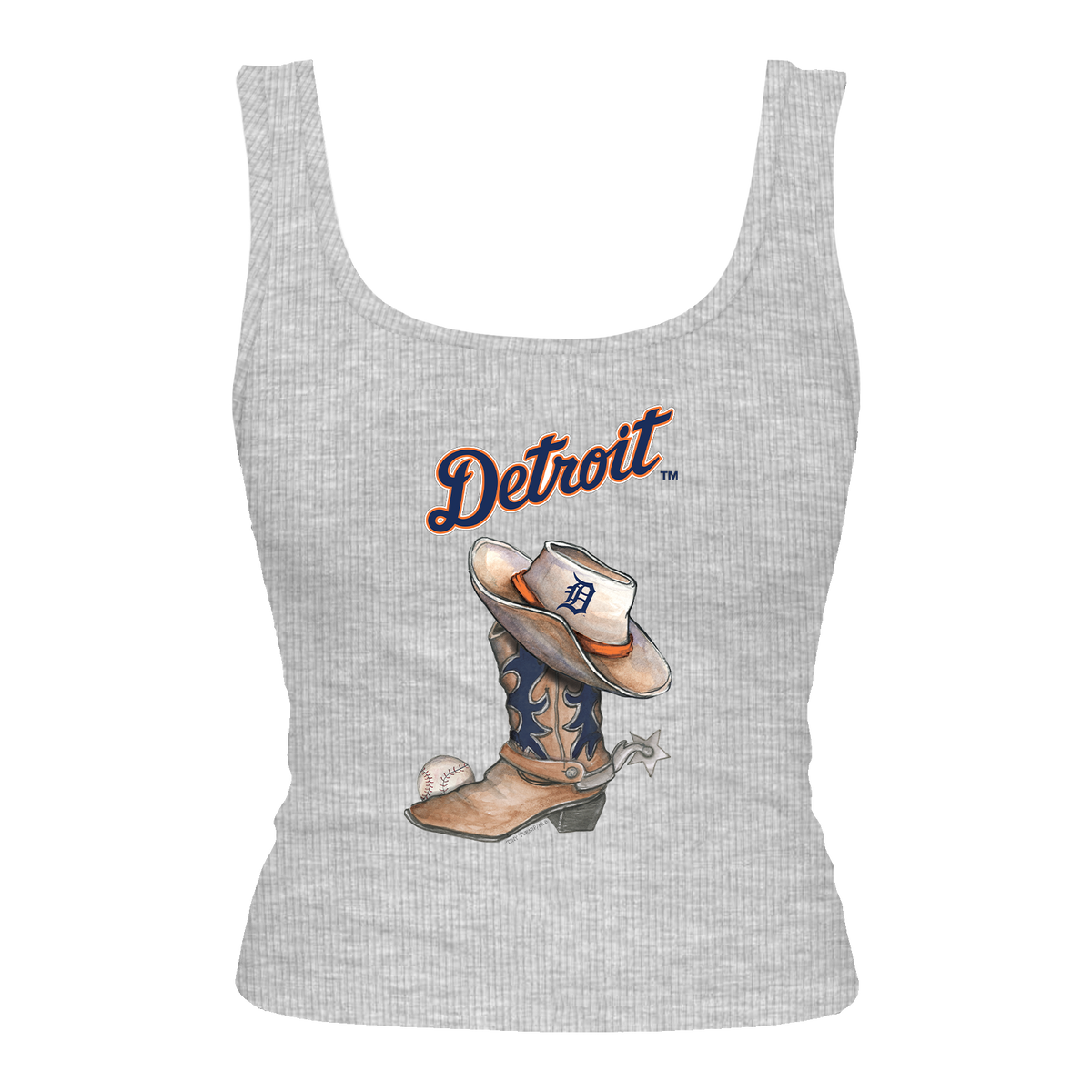 Detroit Tigers Cowboy Boot Emmy Tank