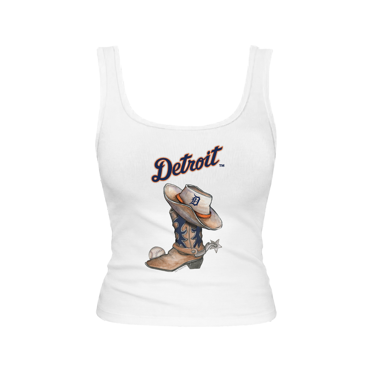 Detroit Tigers Cowboy Boot Emmy Tank