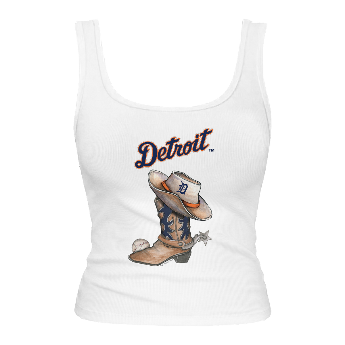 Detroit Tigers Cowboy Boot Emmy Tank