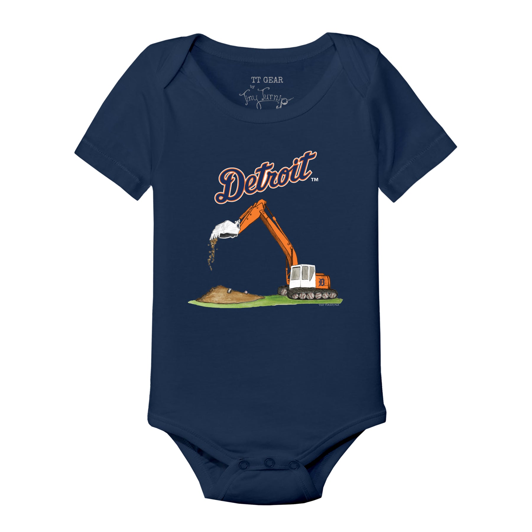 Detroit Tigers Excavator Short Sleeve Snapper