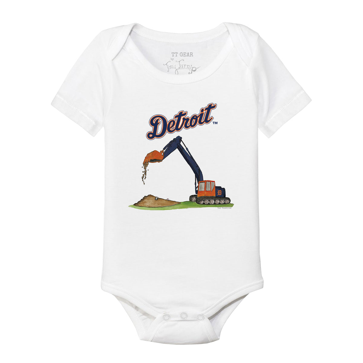 Detroit Tigers Excavator Short Sleeve Snapper
