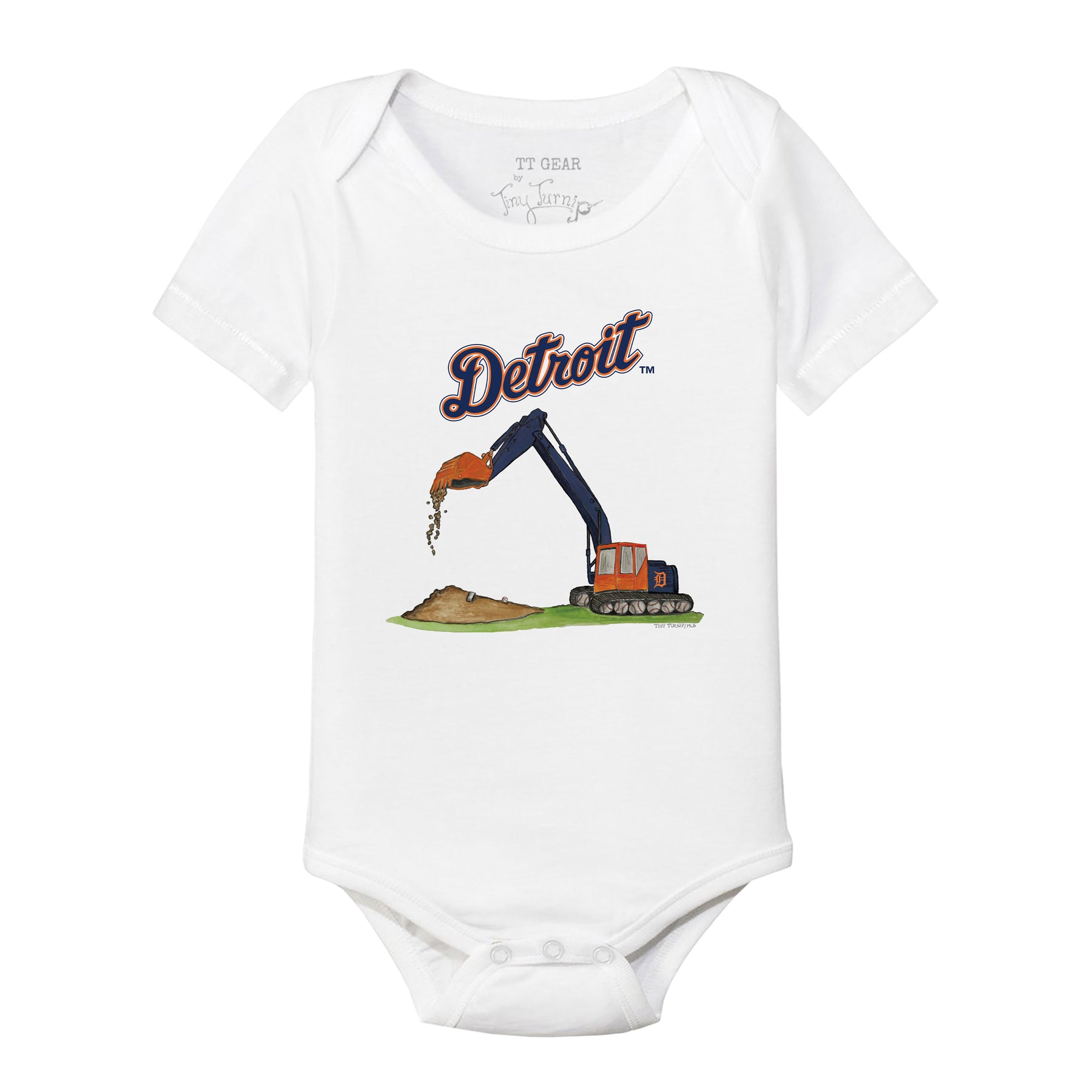 Detroit Tigers Excavator Short Sleeve Snapper