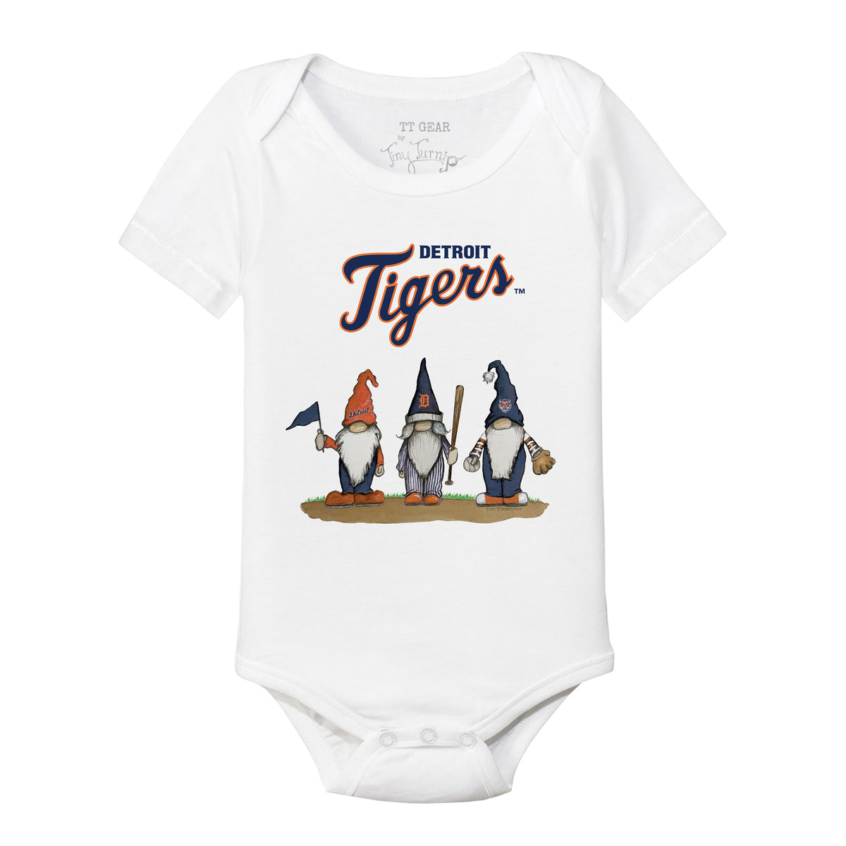 Detroit Tigers Gnomes Short Sleeve Snapper