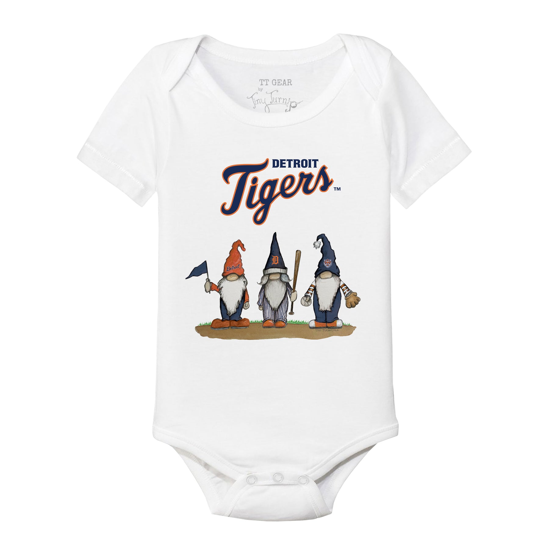 Detroit Tigers Gnomes Short Sleeve Snapper