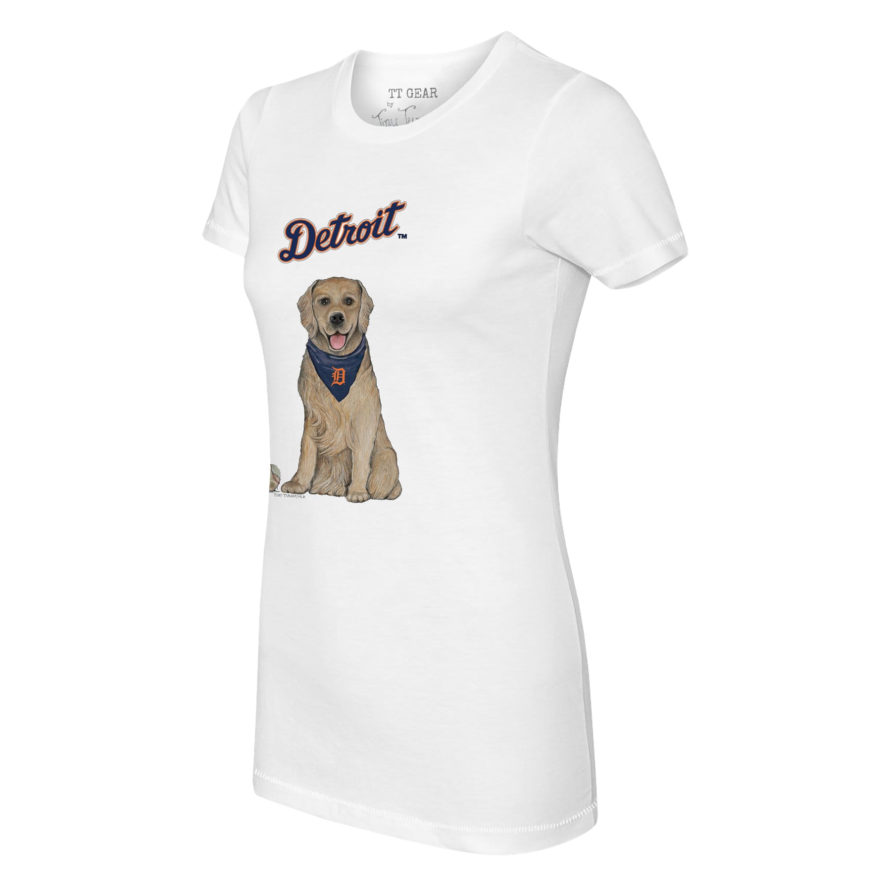 Detroit Tigers Golden Retriever Tee Shirt