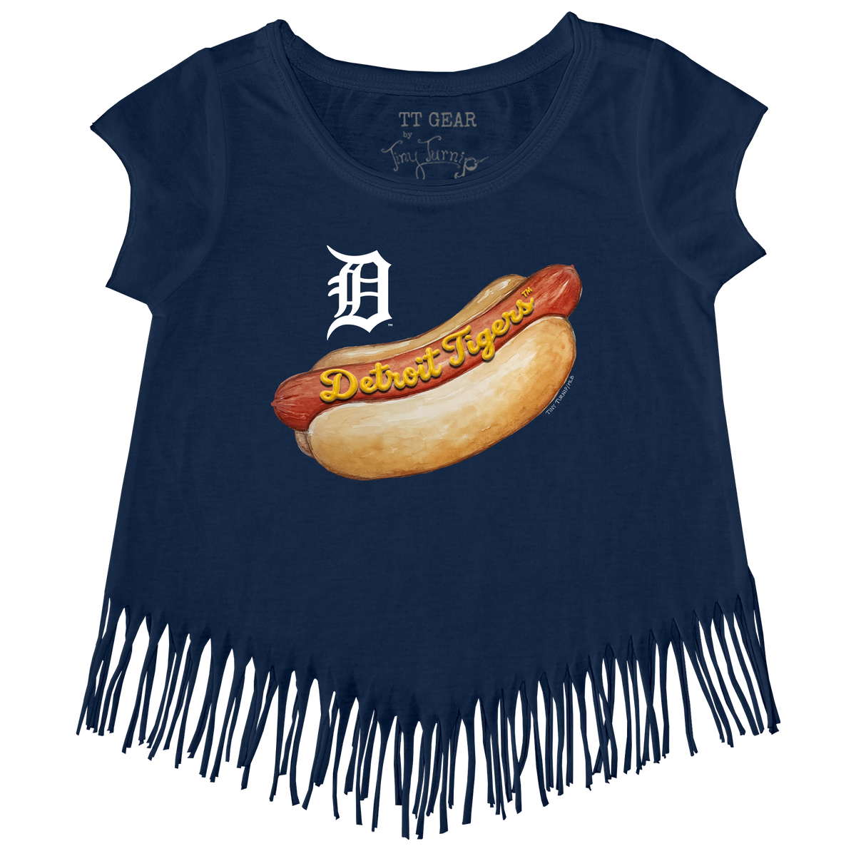 Detroit Tigers Hot Dog Fringe Tee
