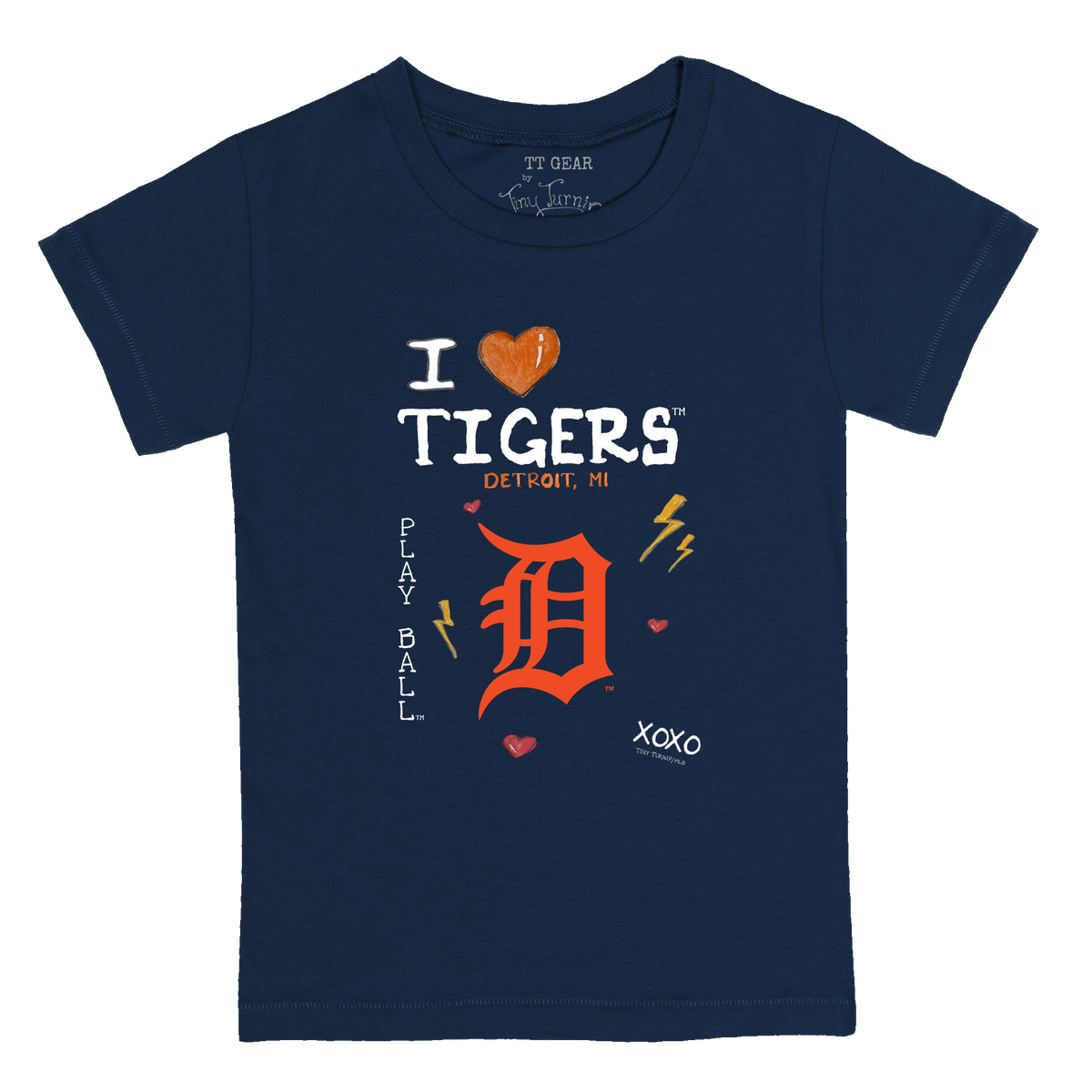 I Heart Tigers Kid's Tee Shirt - Tiny Turnip