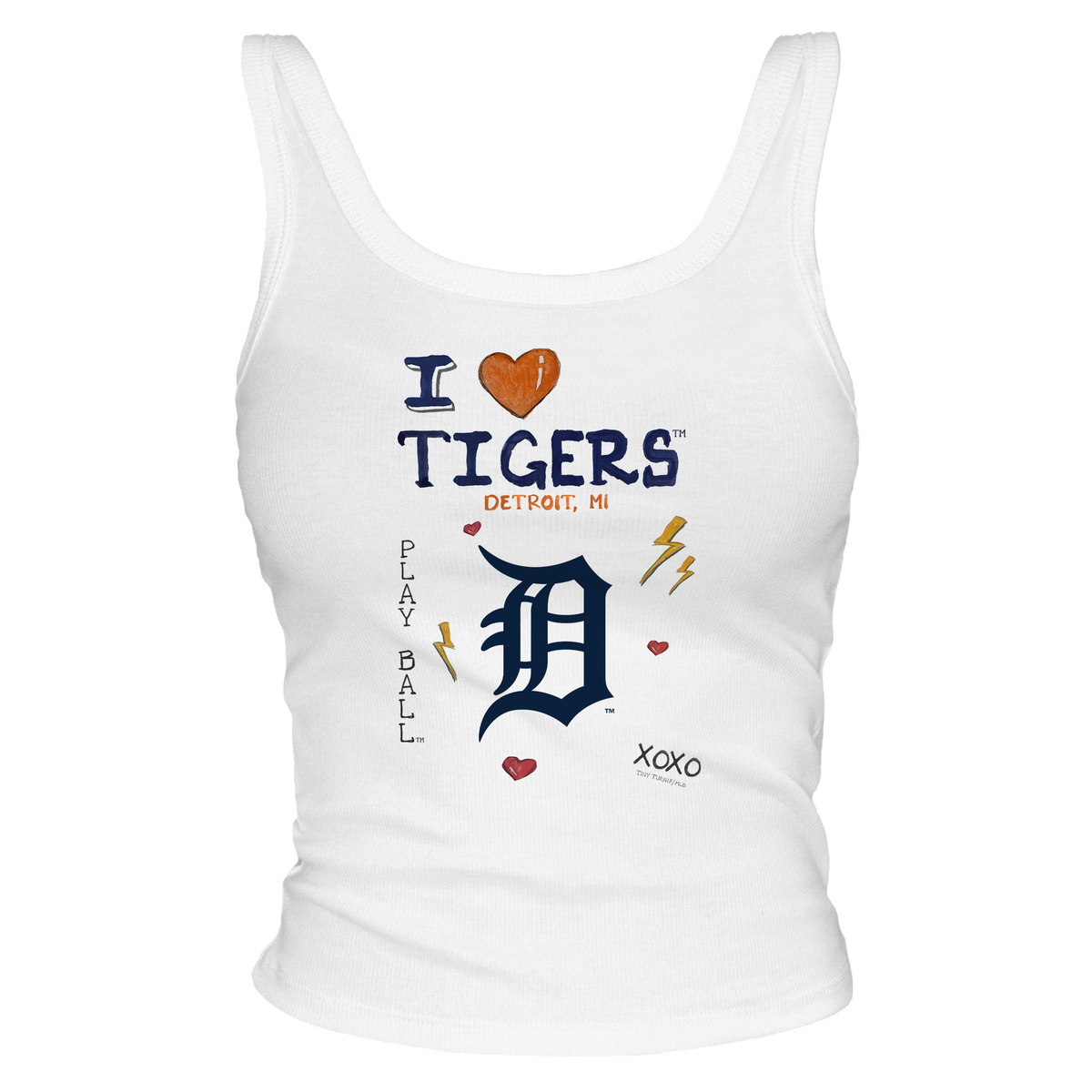 I Heart Tigers Tank - Tiny Turnip