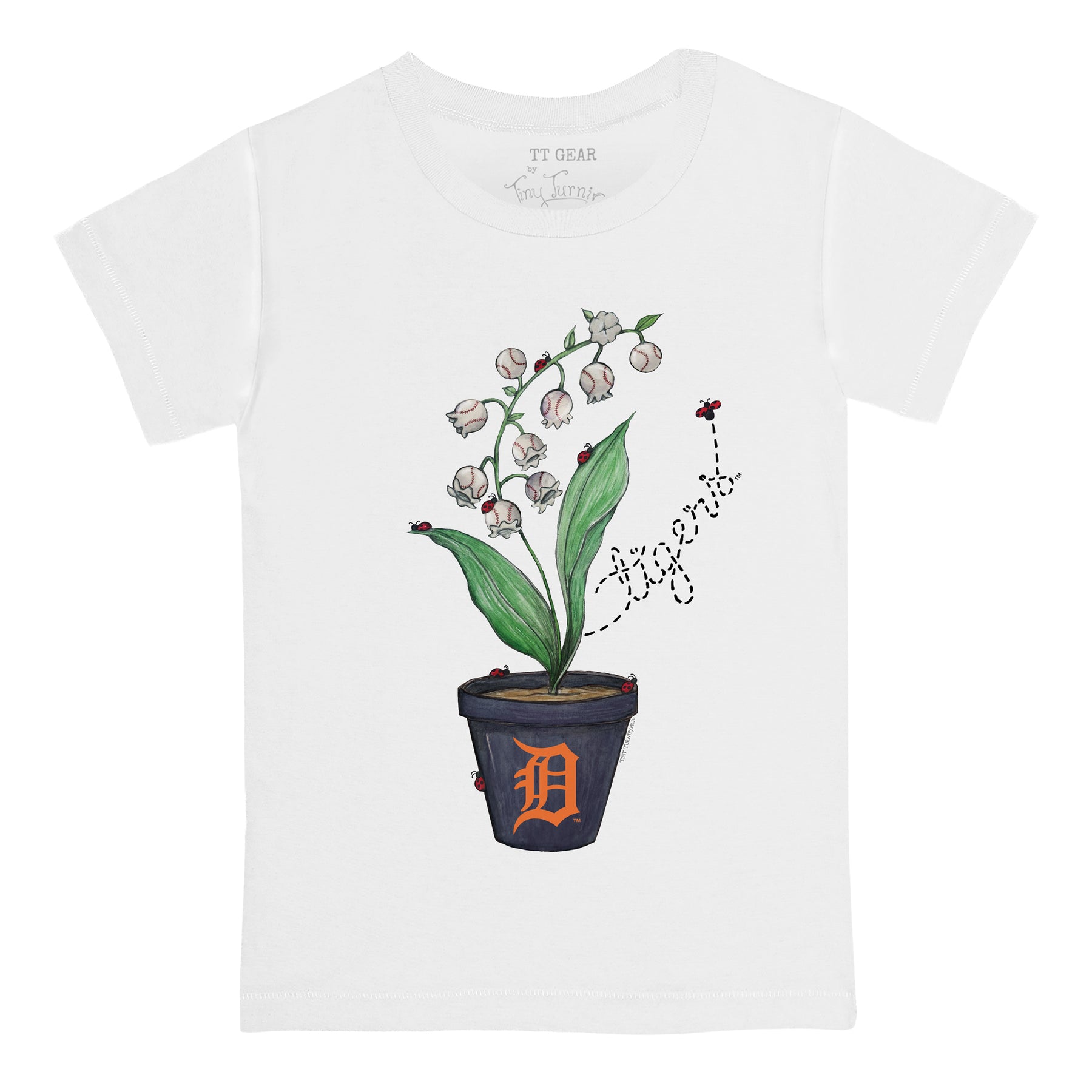 Detroit Tigers Ladybug Tee Shirt