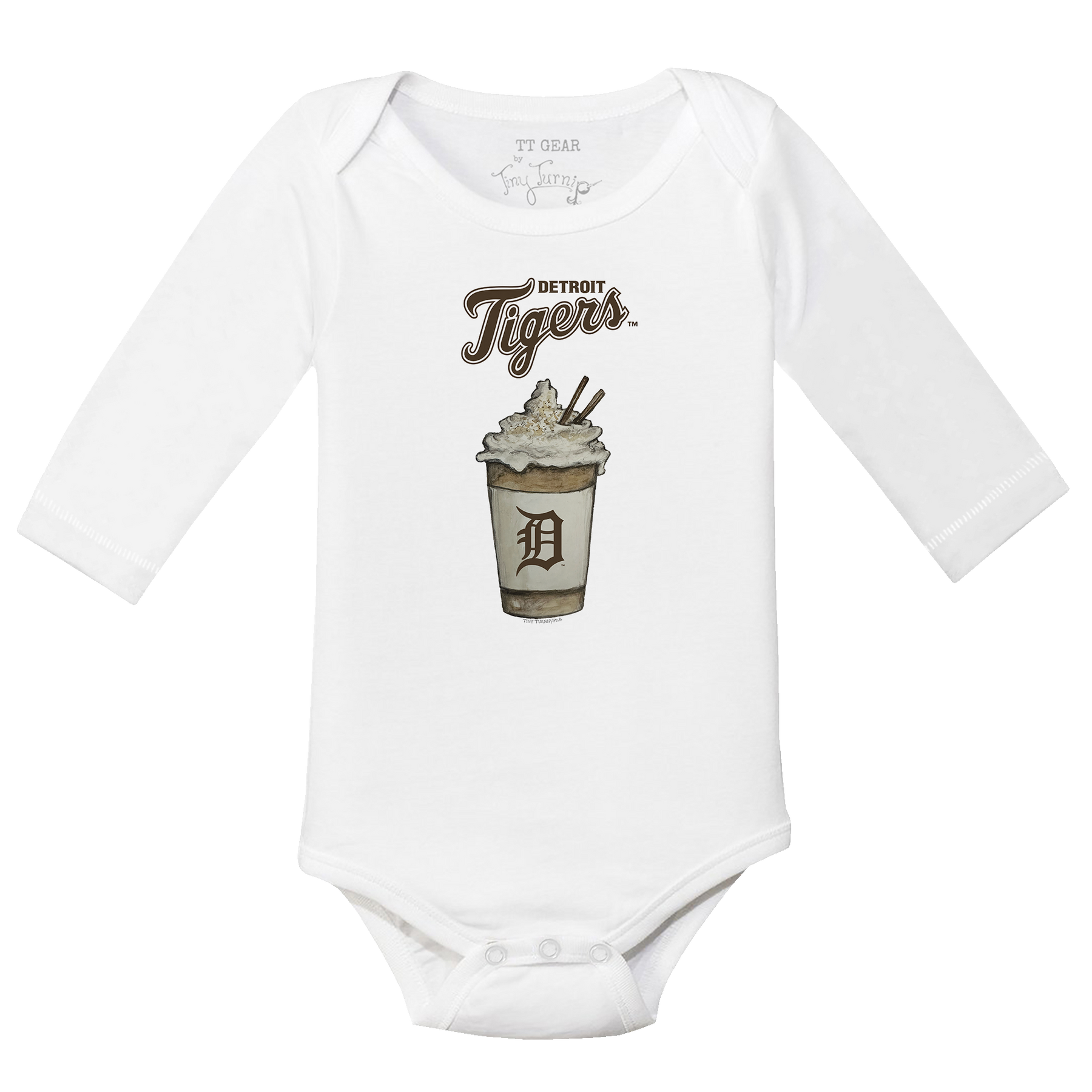 Detroit Tigers Latte Long Sleeve Snapper