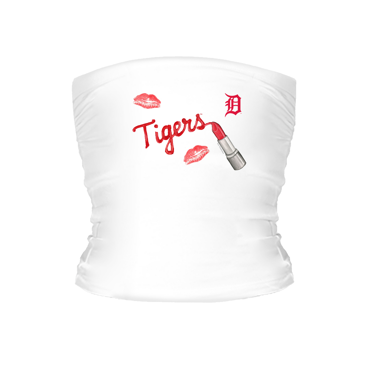 Detroit Tigers Lipstick Tube Top - Tiny Turnip