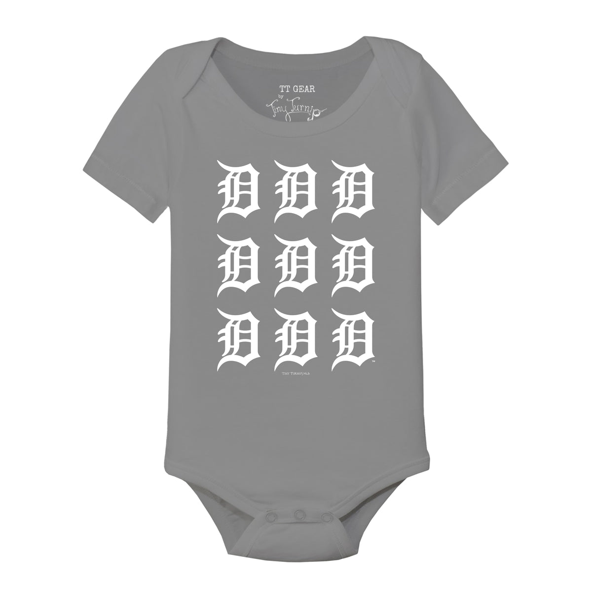 Detroit Tigers Logo Grid Short Sleeve Snapper