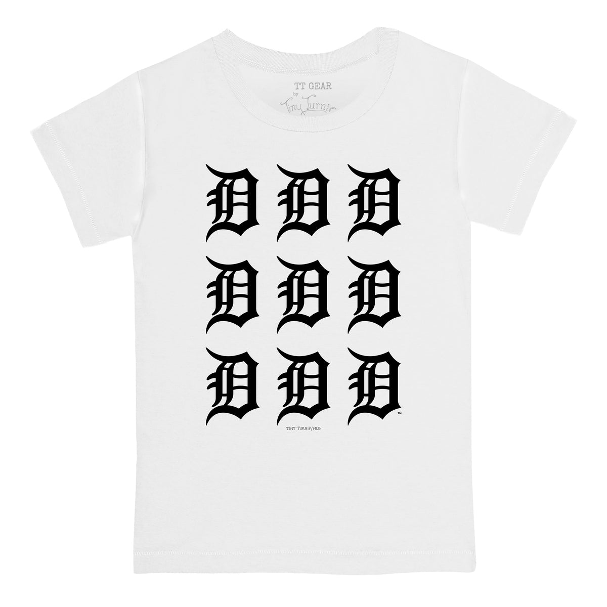 Detroit Tigers Logo Grid Tee Shirt