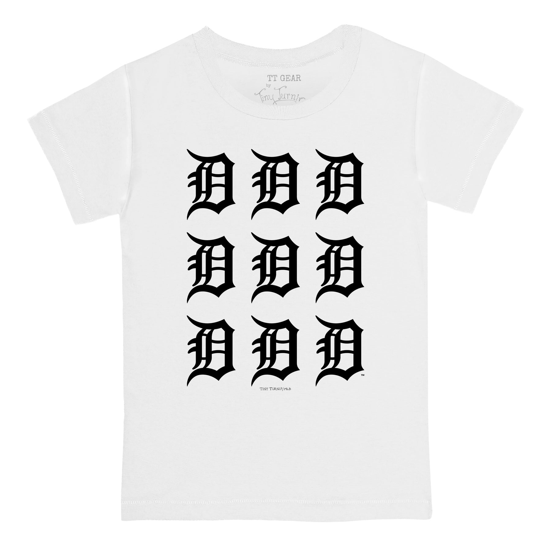 Detroit Tigers Logo Grid Tee Shirt