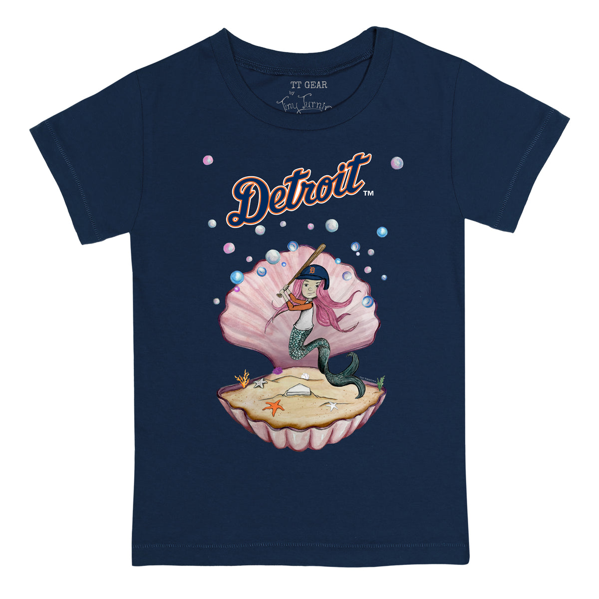 Detroit Tigers Mermaid Tee Shirt