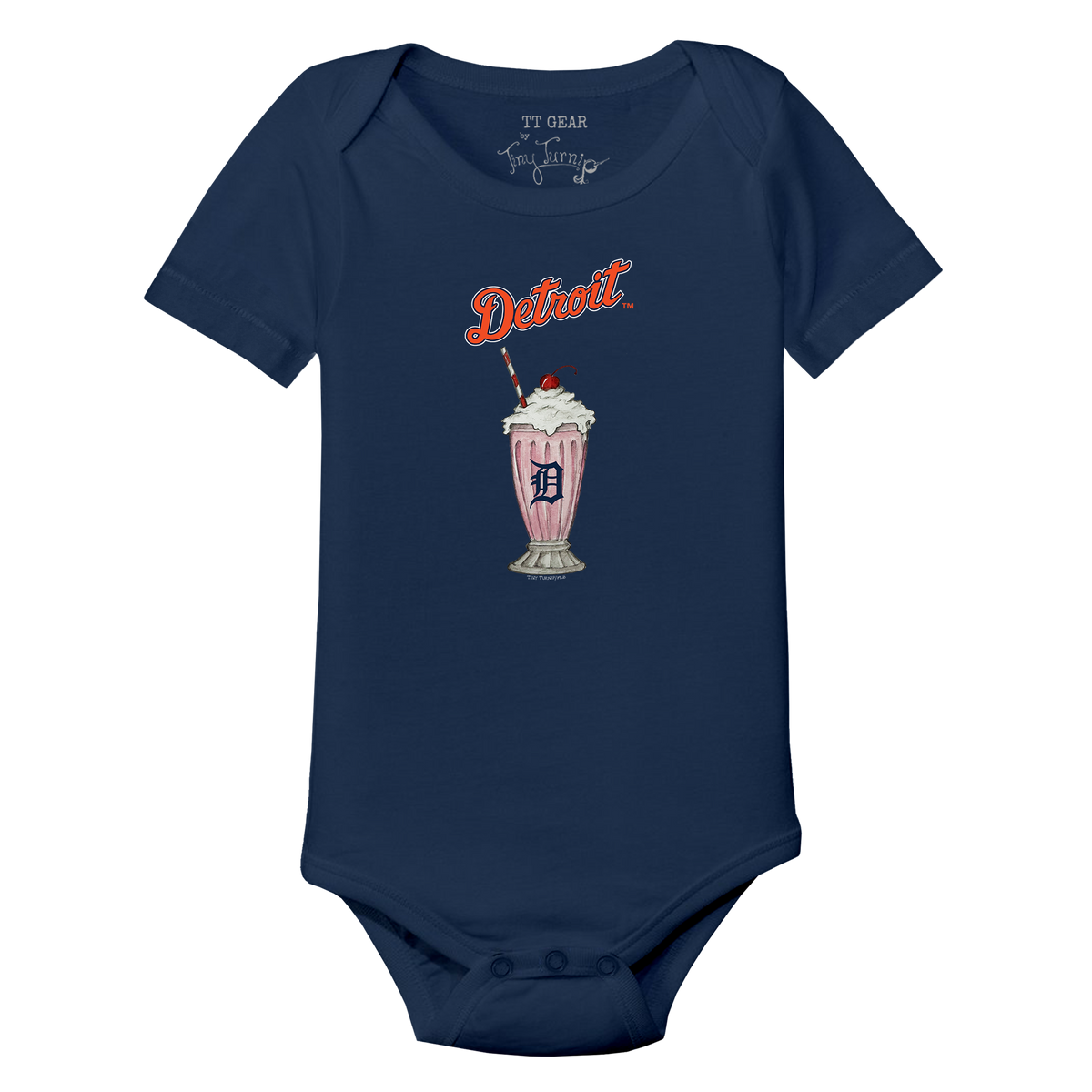 Detroit Tigers Milkshake Short Sleeve Snapper