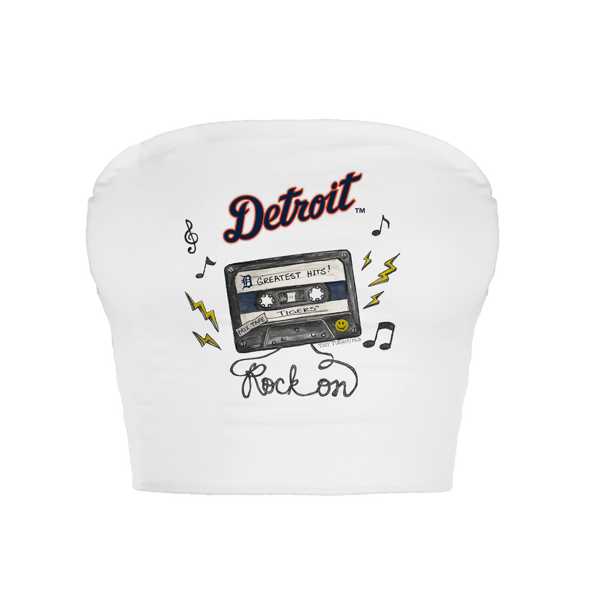 Detroit Tigers Mixtape Crop Tube Top