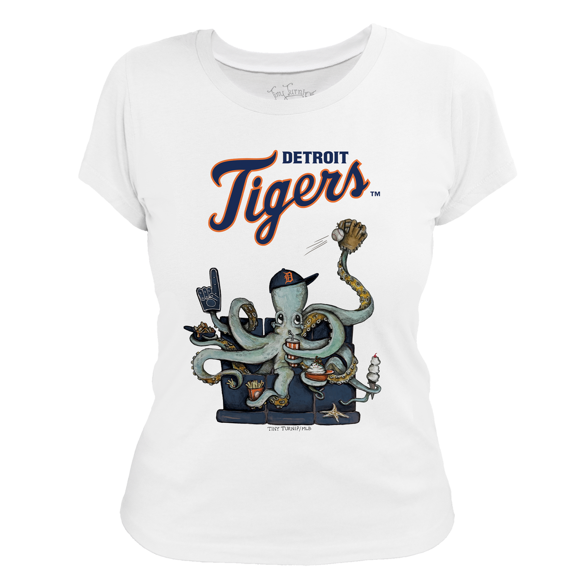 Detroit Tigers Octopus Tee Shirt