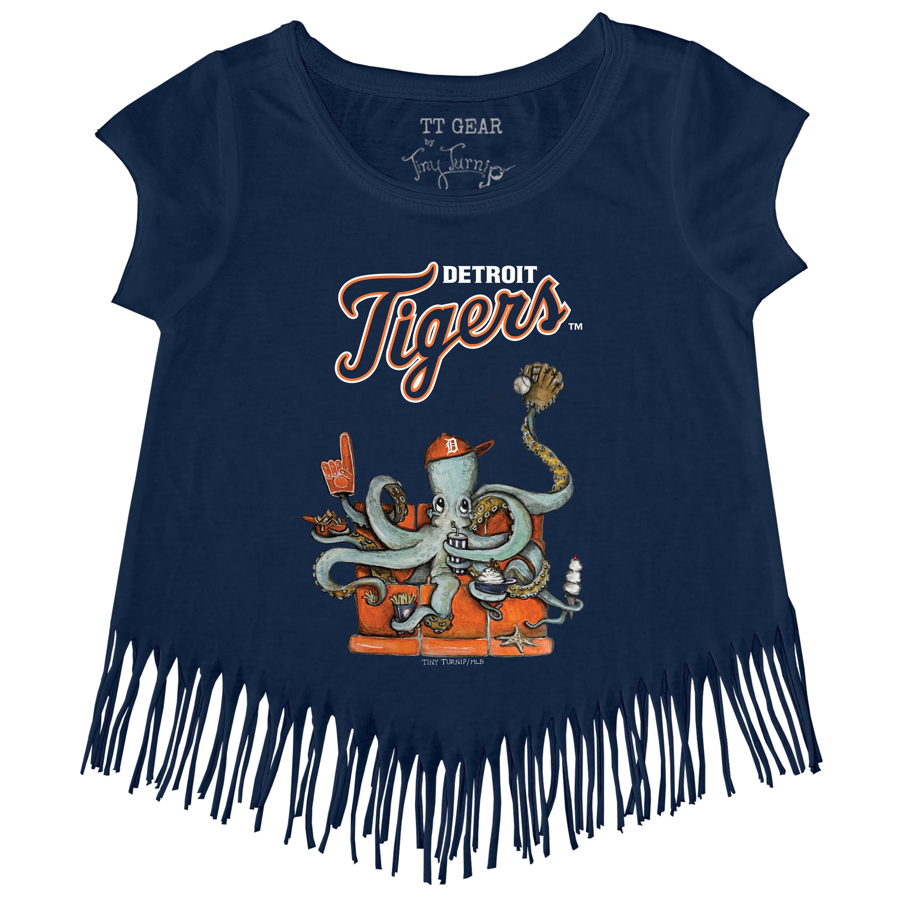 Detroit Tigers Octopus Fringe Tee