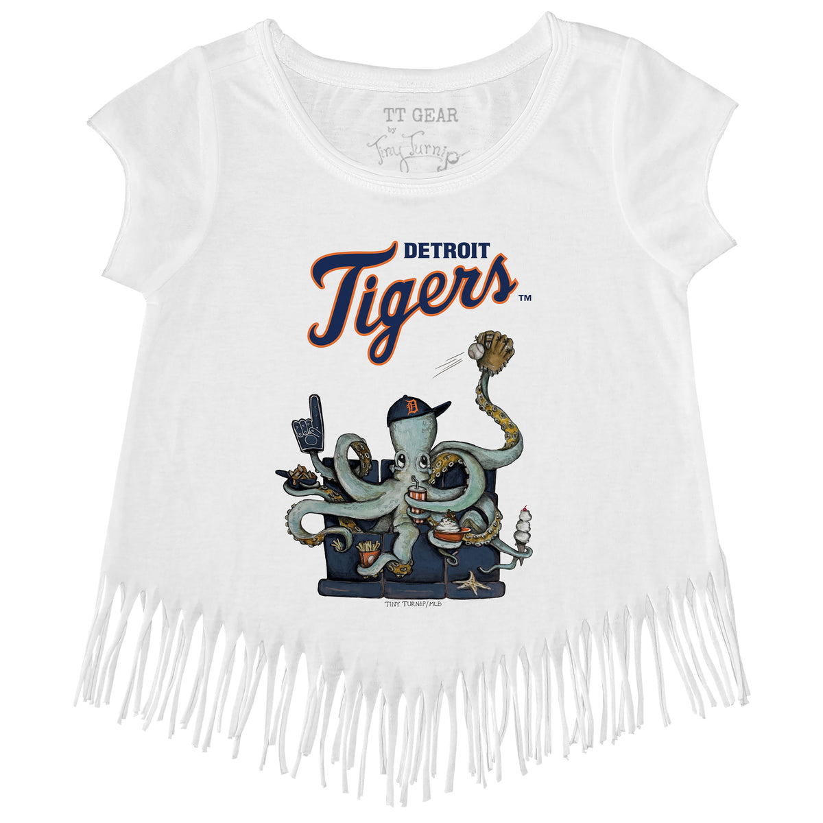Detroit Tigers Octopus Fringe Tee