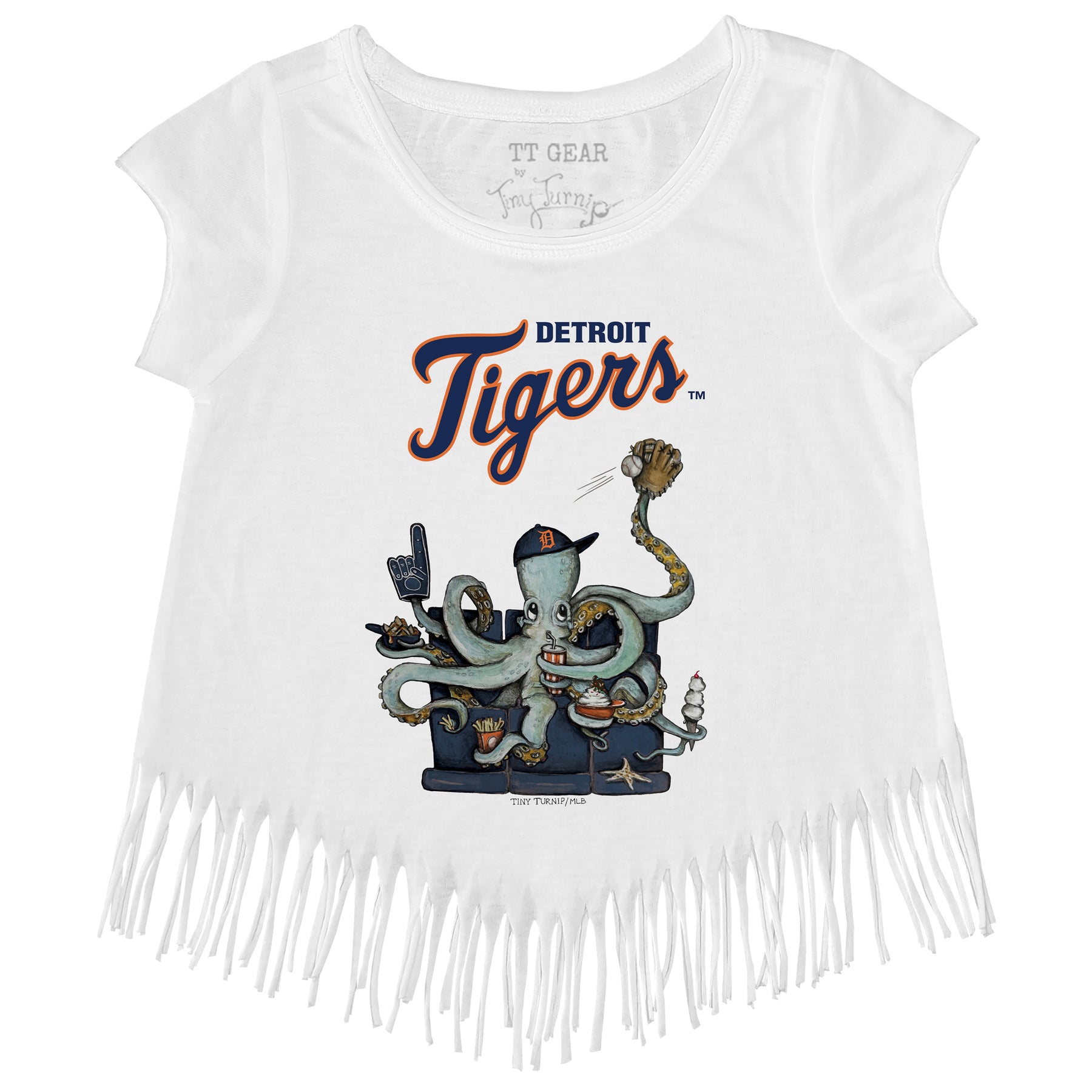 Detroit Tigers Octopus Fringe Tee