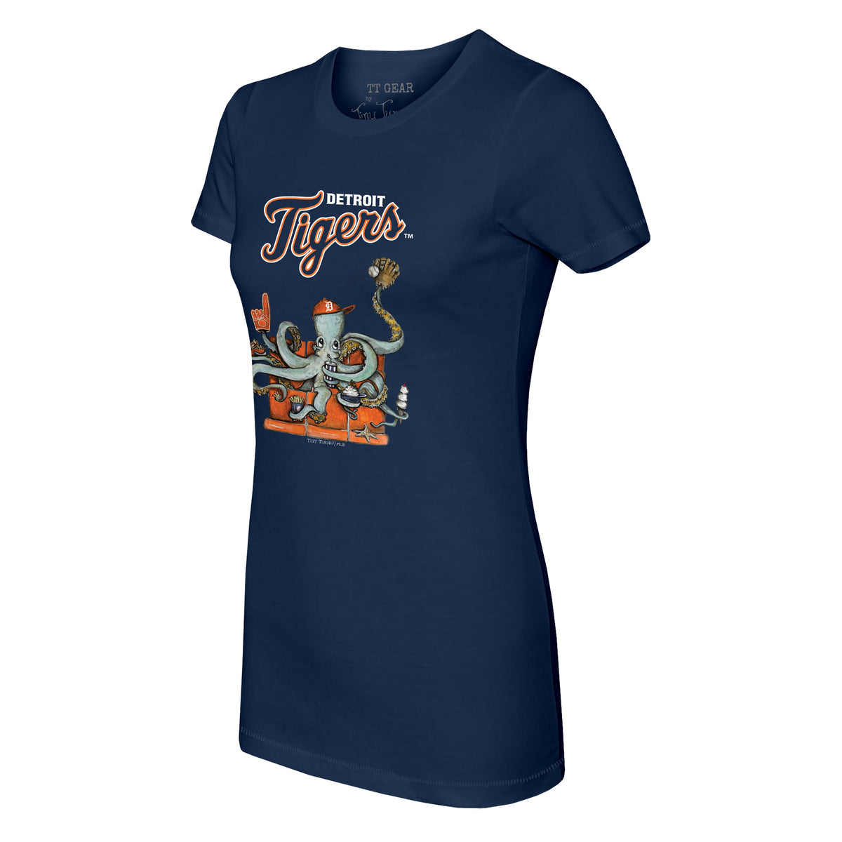 Detroit Tigers Octopus Tee Shirt