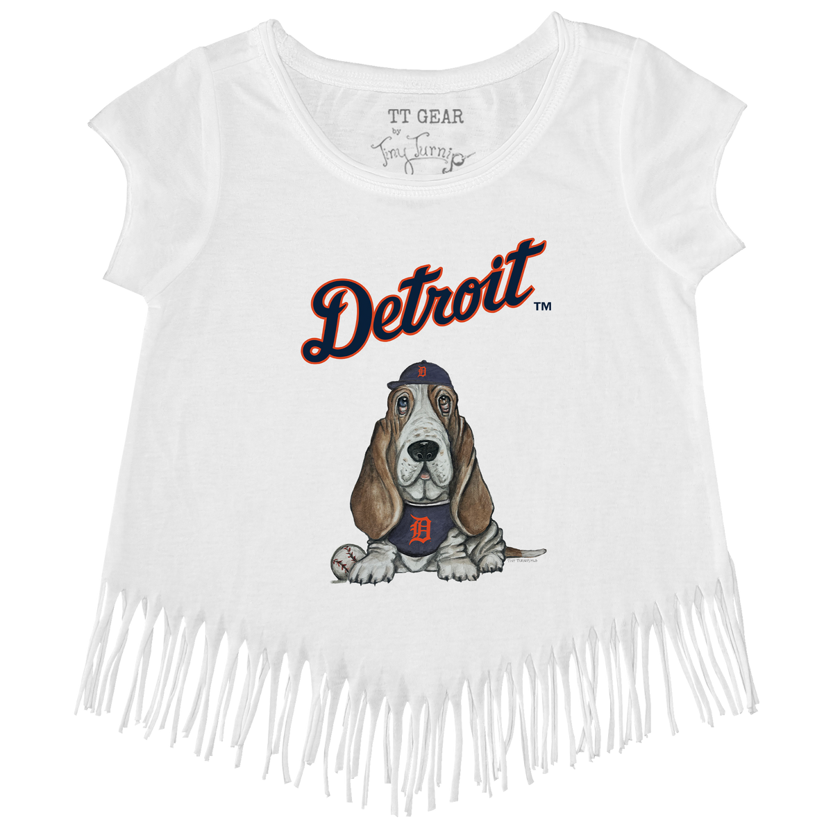 Detroit Tigers Puddy Fringe Tee - Tiny Turnip