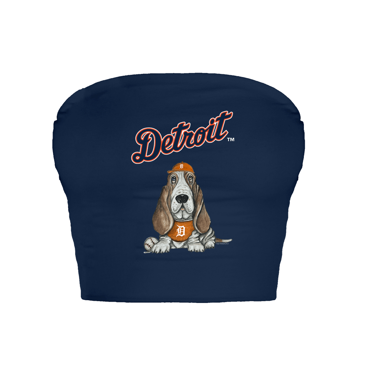 Detroit Tigers Puddy Crop Tube Top