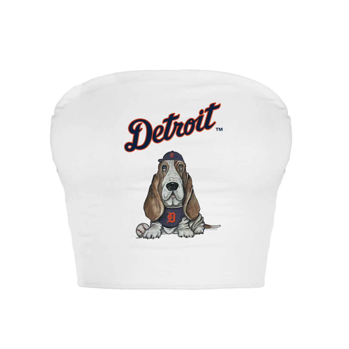 Detroit Tigers Puddy Crop Tube Top