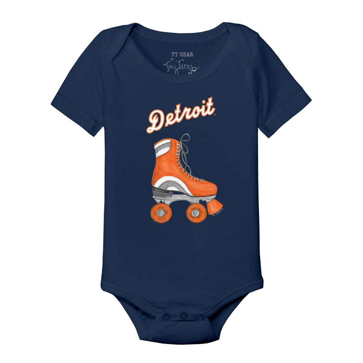 Detroit Tigers Retro Skate Short Sleeve Snapper