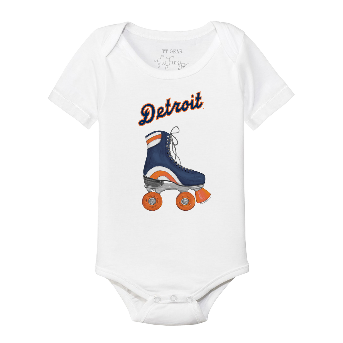 Detroit Tigers Retro Skate Short Sleeve Snapper