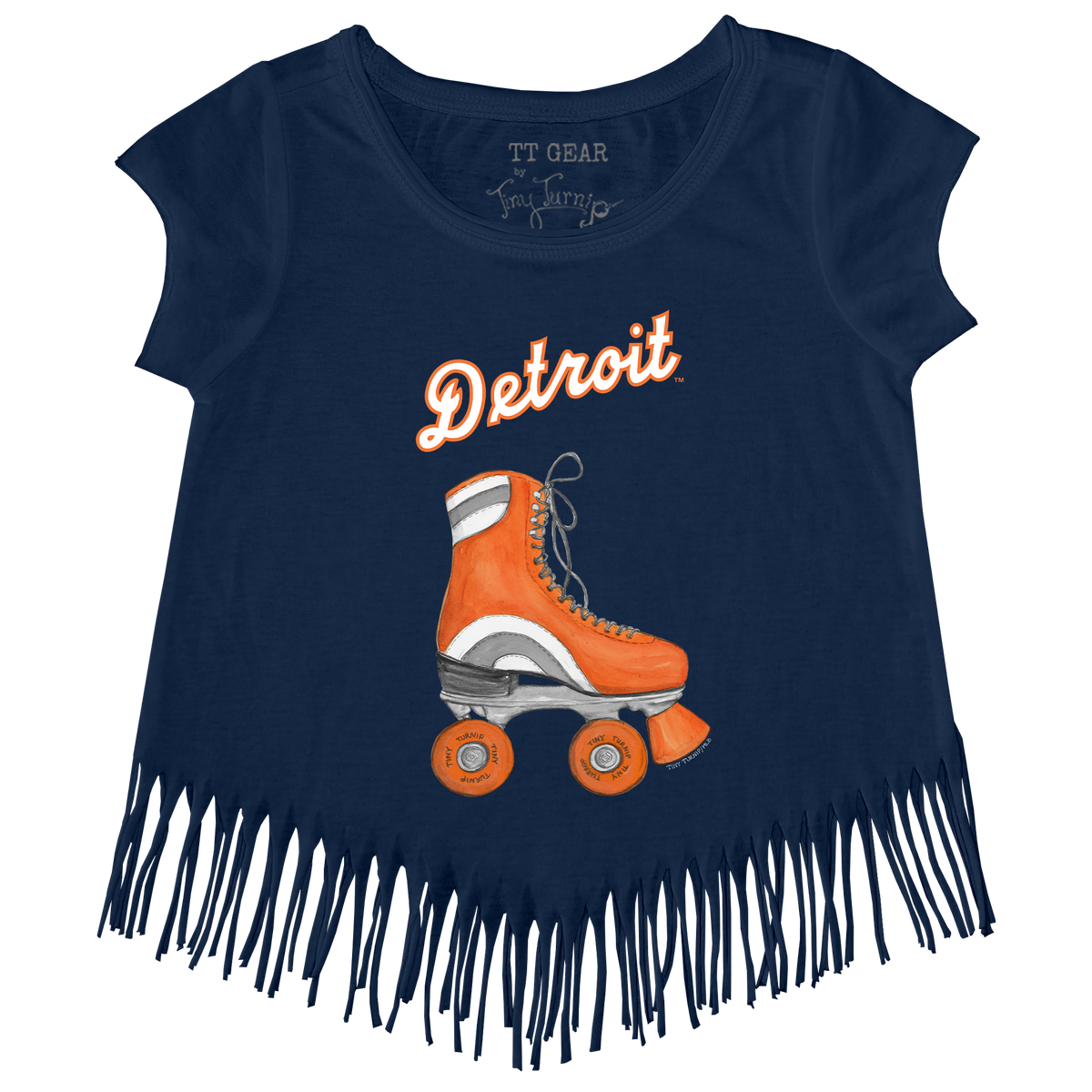 Detroit Tigers Retro Skate Fringe Tee