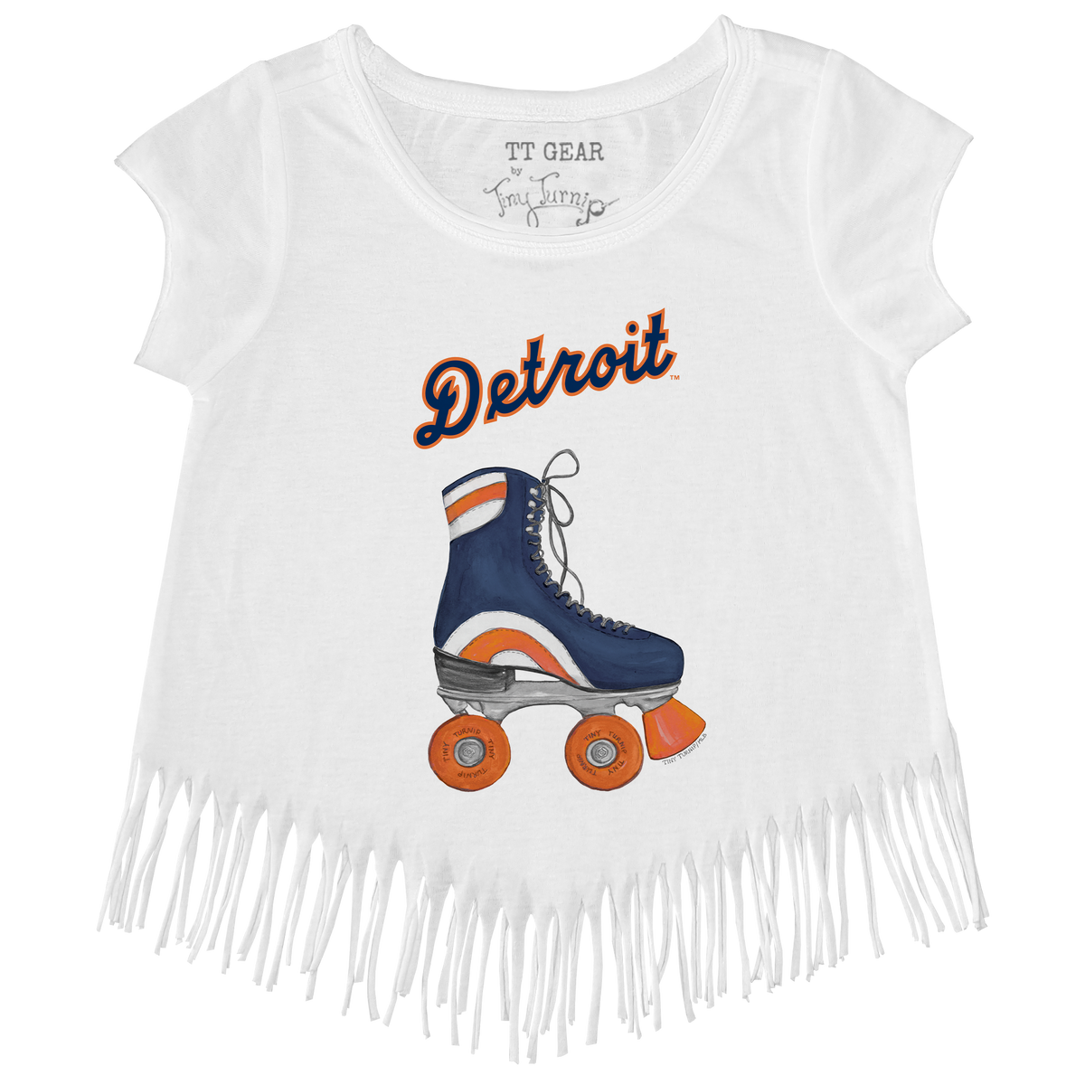 Detroit Tigers Retro Skate Fringe Tee