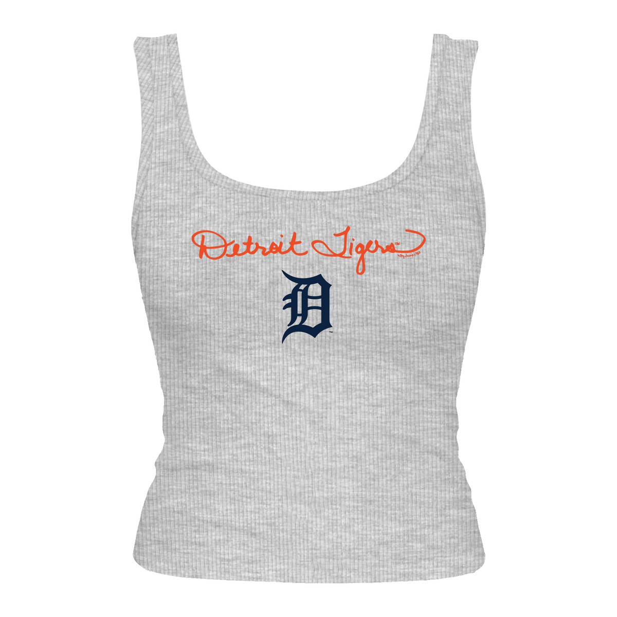 Detroit Tigers Logo Script Emmy Tank
