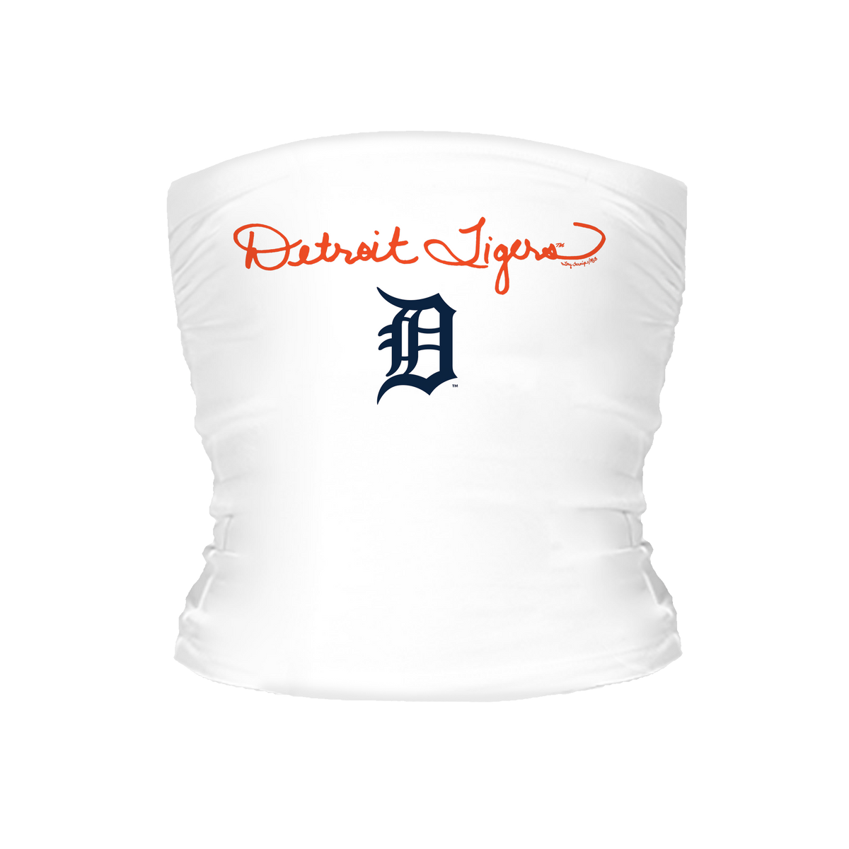 Detroit Tigers Logo Script Tube Top - Tiny Turnip