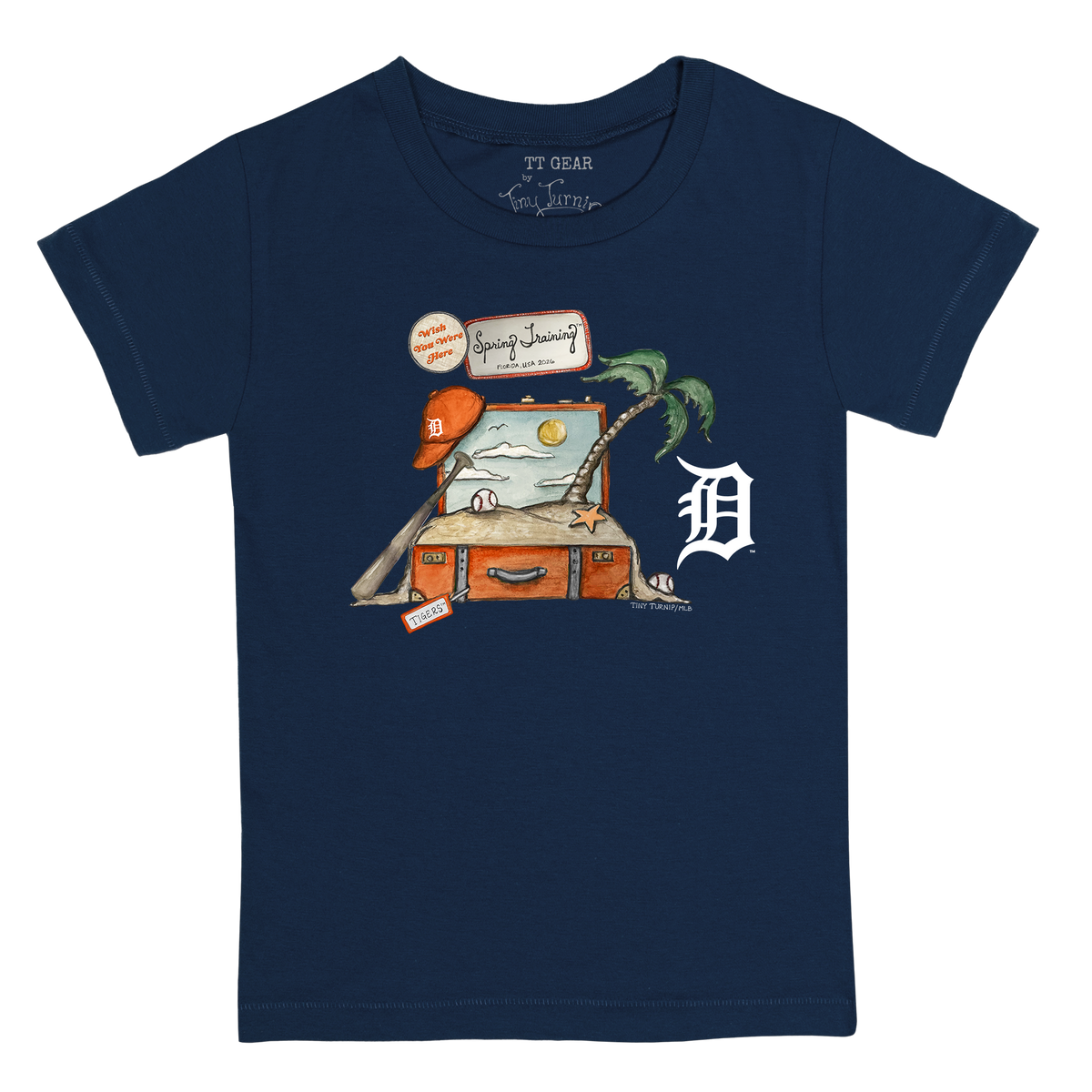 Detroit Tigers Spring Training 2026 Kid's Tee Shirt - Tiny Turnip