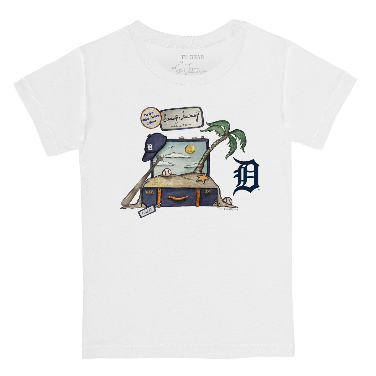 Detroit Tigers Spring Training 2026 Kid's Tee Shirt - Tiny Turnip