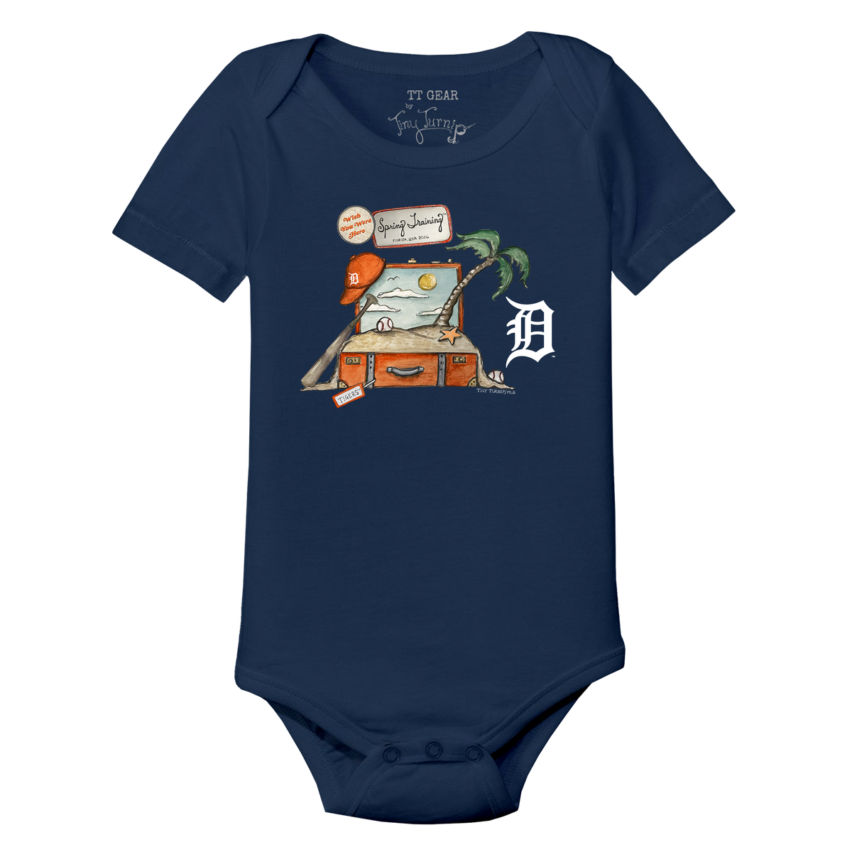 Detroit Tigers Spring Training 2026 Short Sleeve Snapper - Tiny Turnip