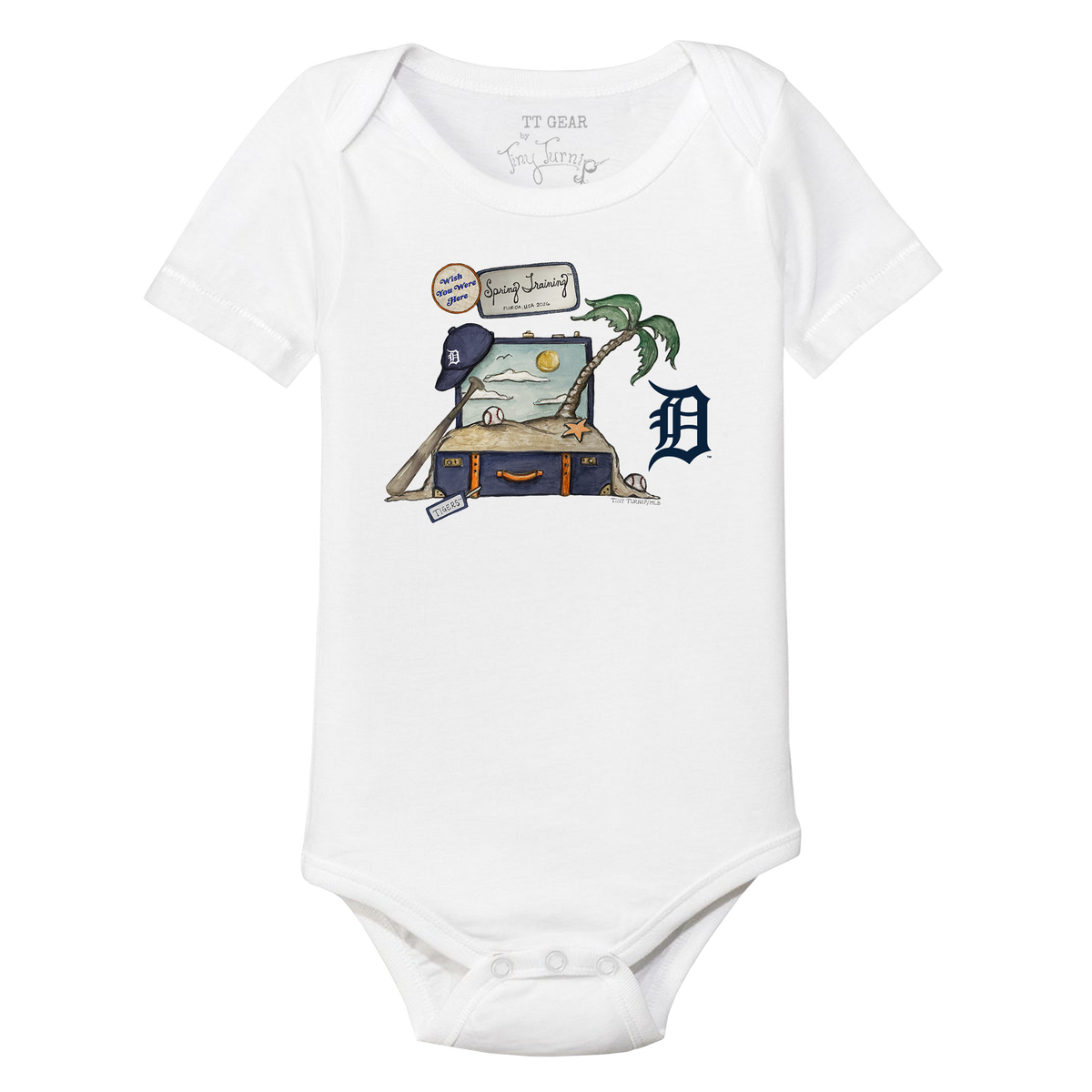 Detroit Tigers Spring Training 2026 Short Sleeve Snapper - Tiny Turnip