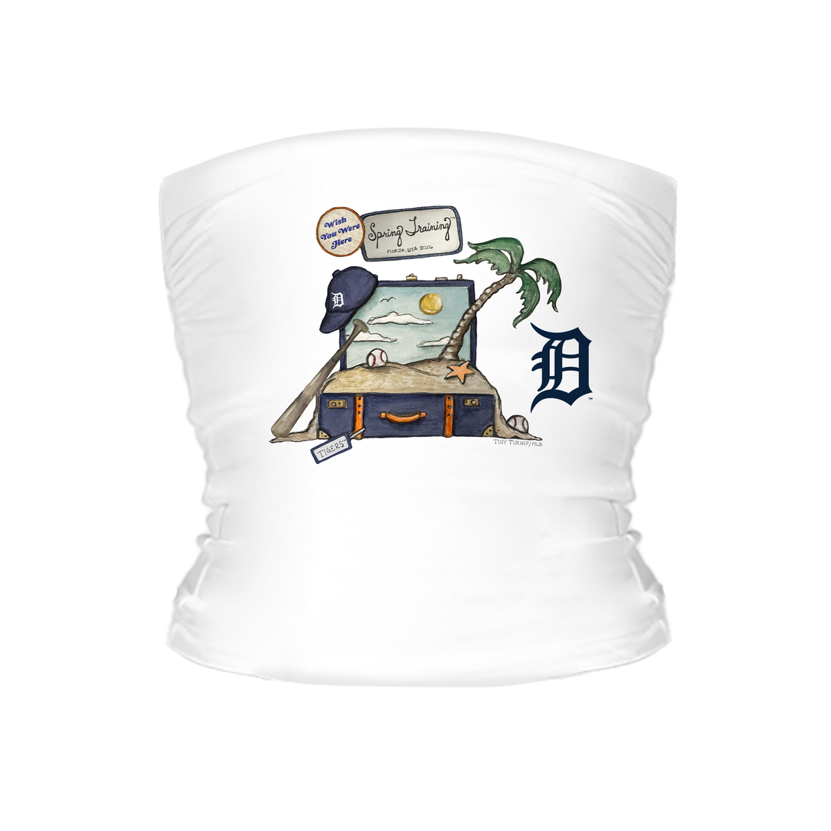 Detroit Tigers Spring Training 2026 Tube Top - Tiny Turnip