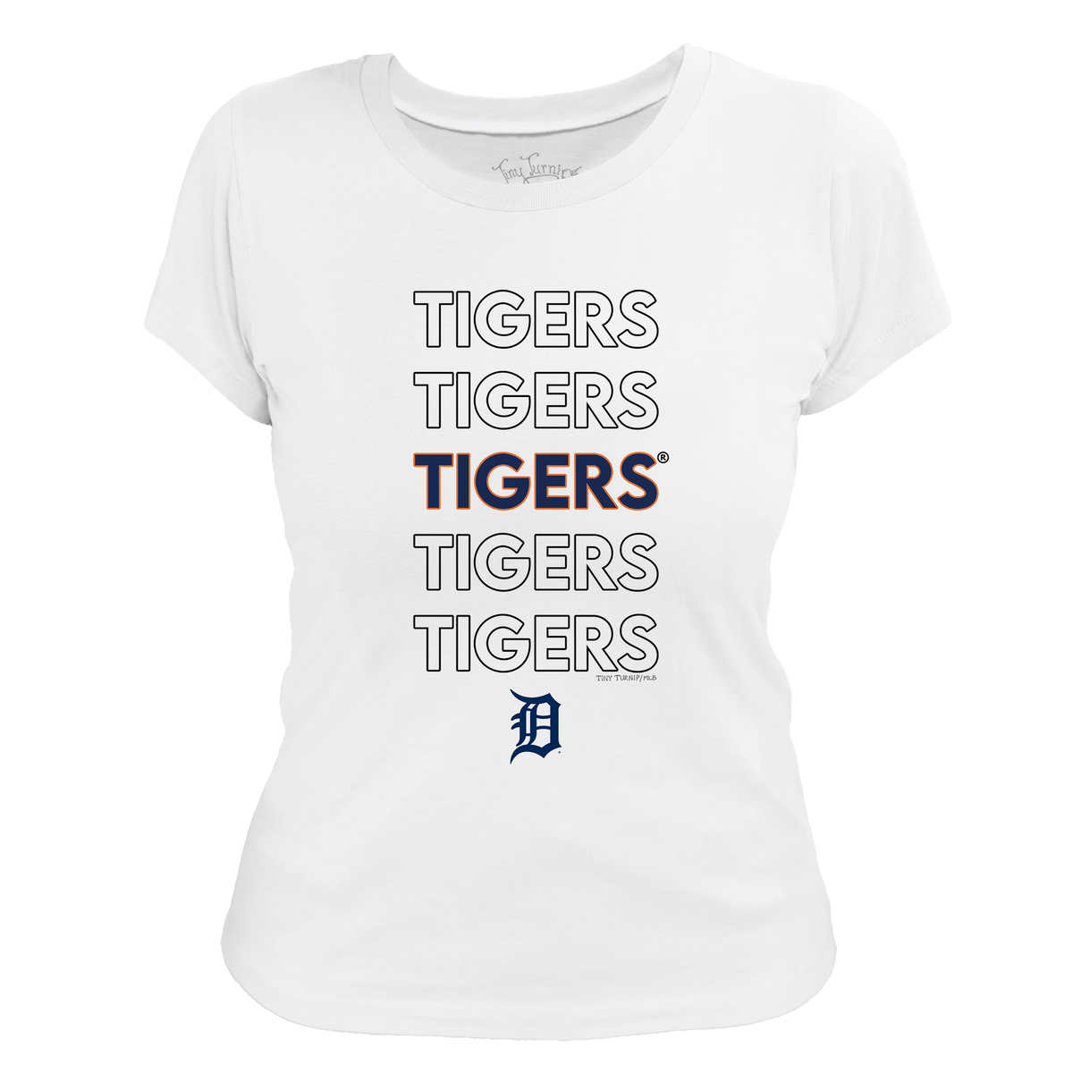 Detroit Tigers Stacked Tee Shirt