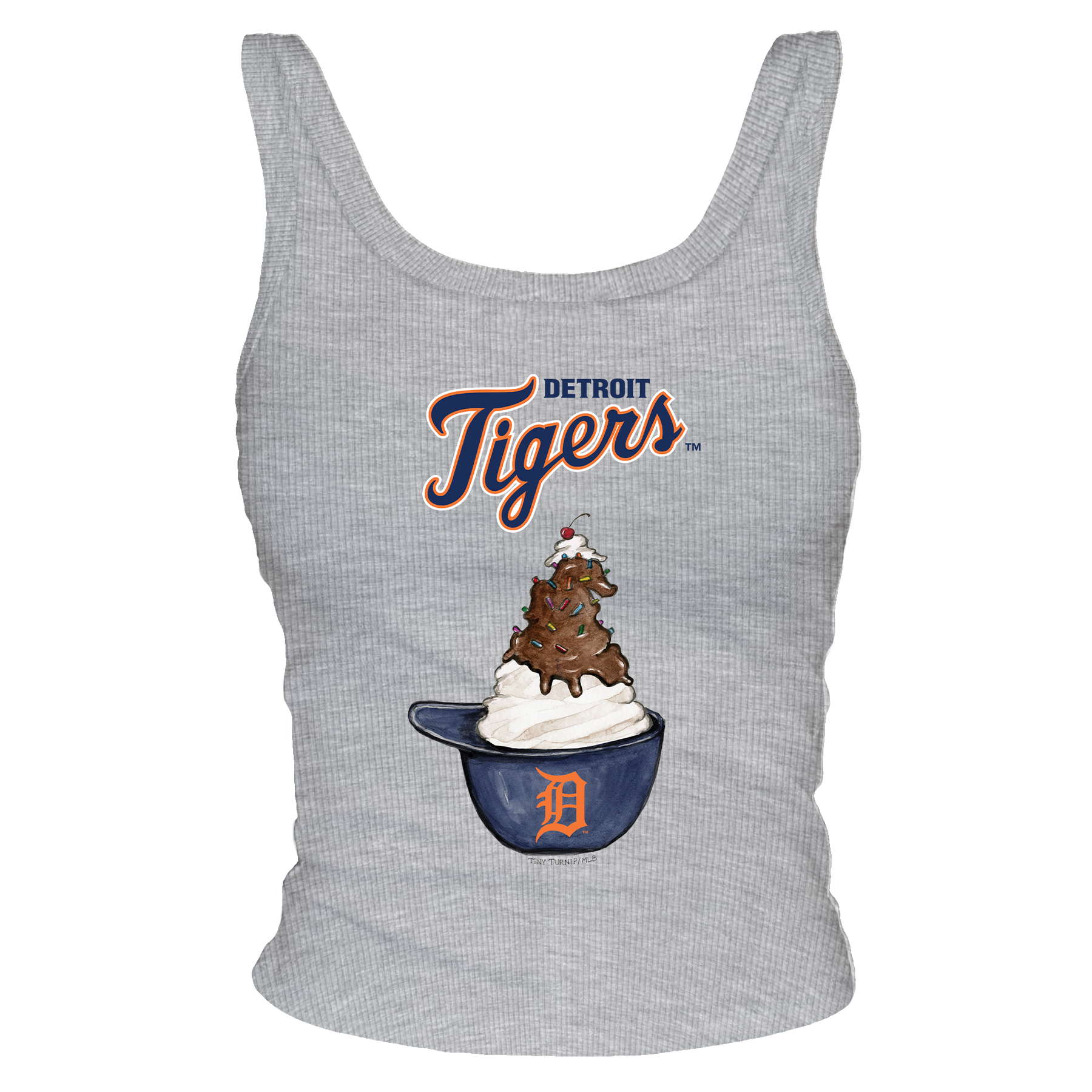 Detroit Tigers Sundae Helmet Ribbed Tank