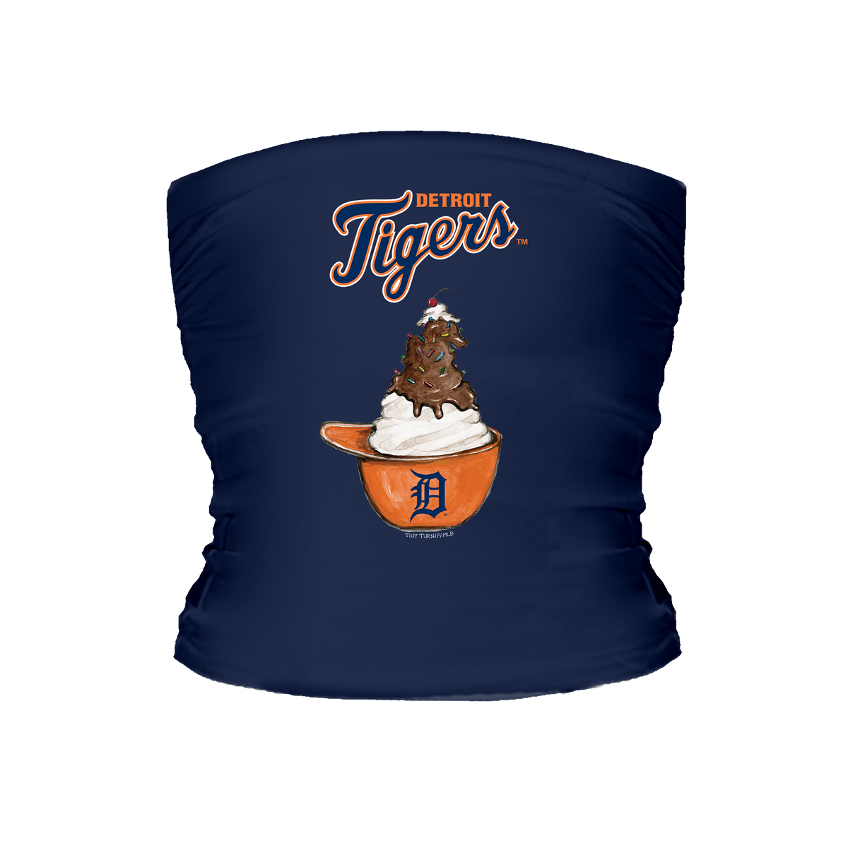 Detroit Tigers Sundae Helmet Tube Top - Tiny Turnip