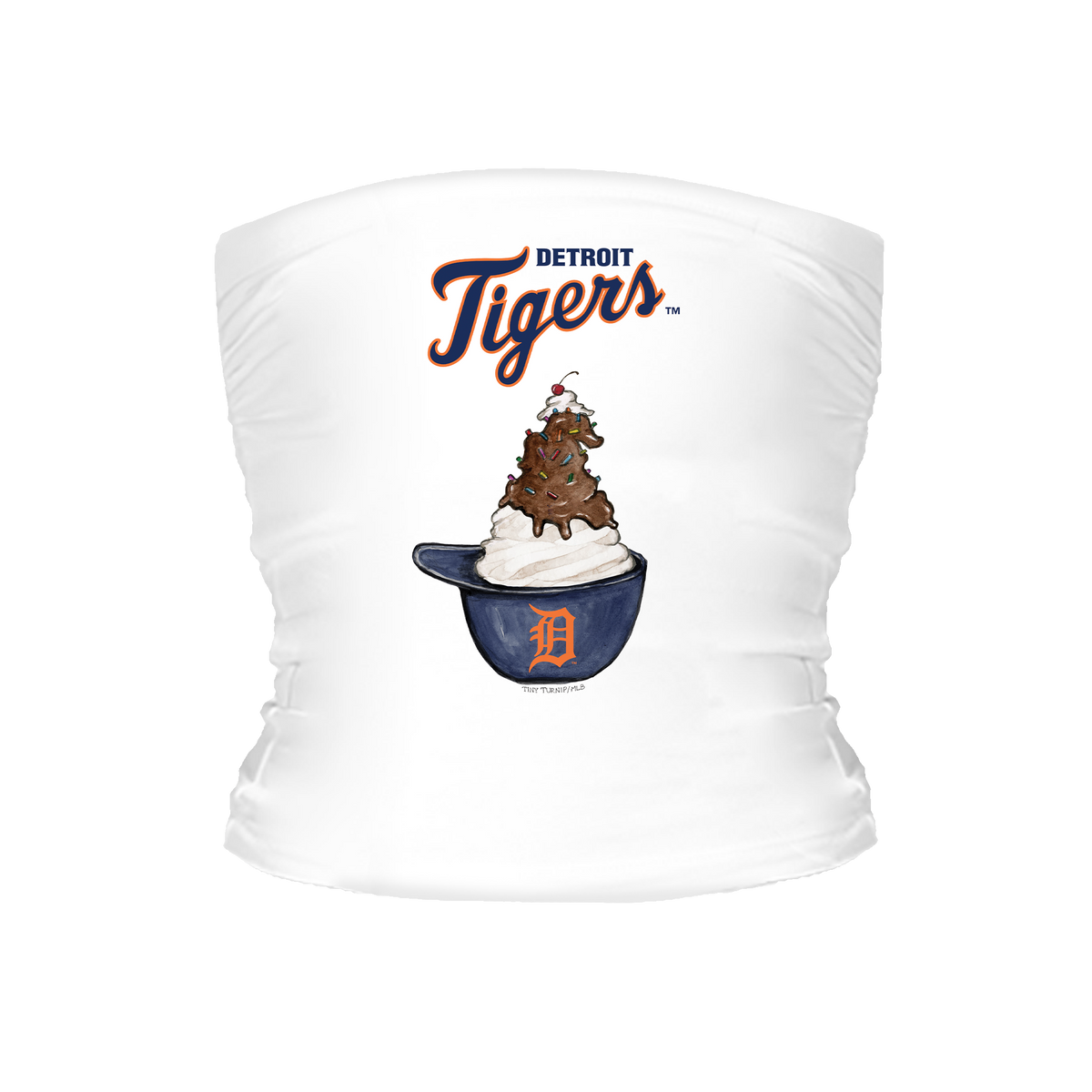 Detroit Tigers Sundae Helmet Tube Top - Tiny Turnip