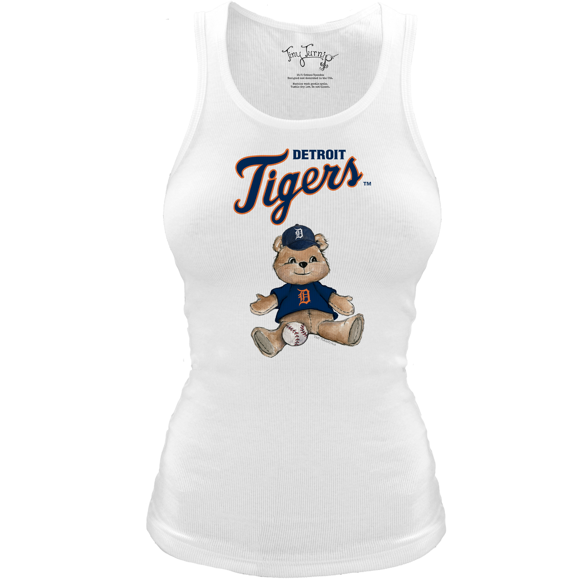 Detroit Tigers Teddy Classic Tank - Tiny Turnip