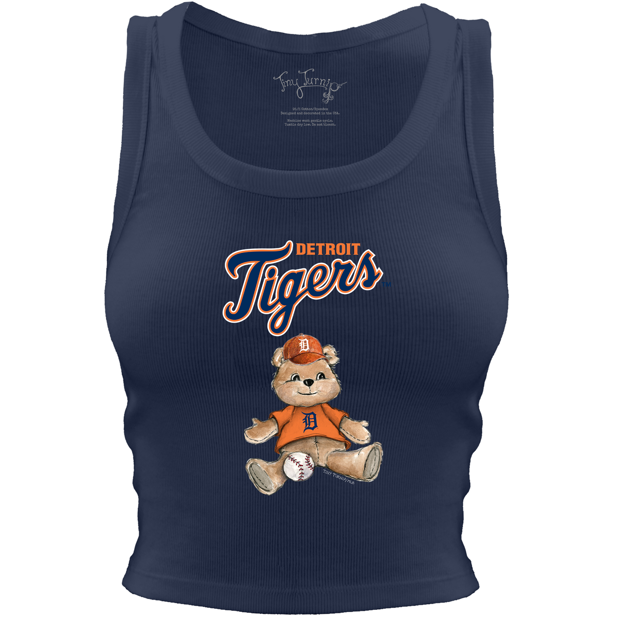Detroit Tigers Teddy Crop Tank