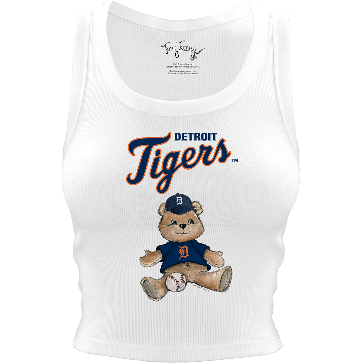 Detroit Tigers Teddy Crop Tank
