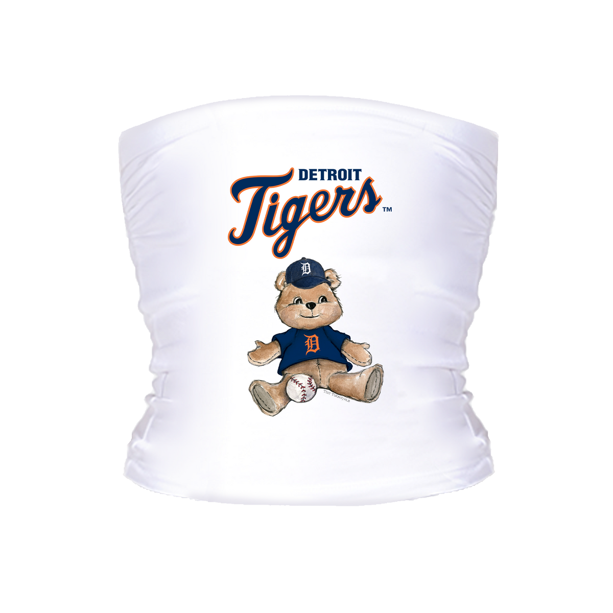 Detroit Tigers Teddy Tube Top - Tiny Turnip
