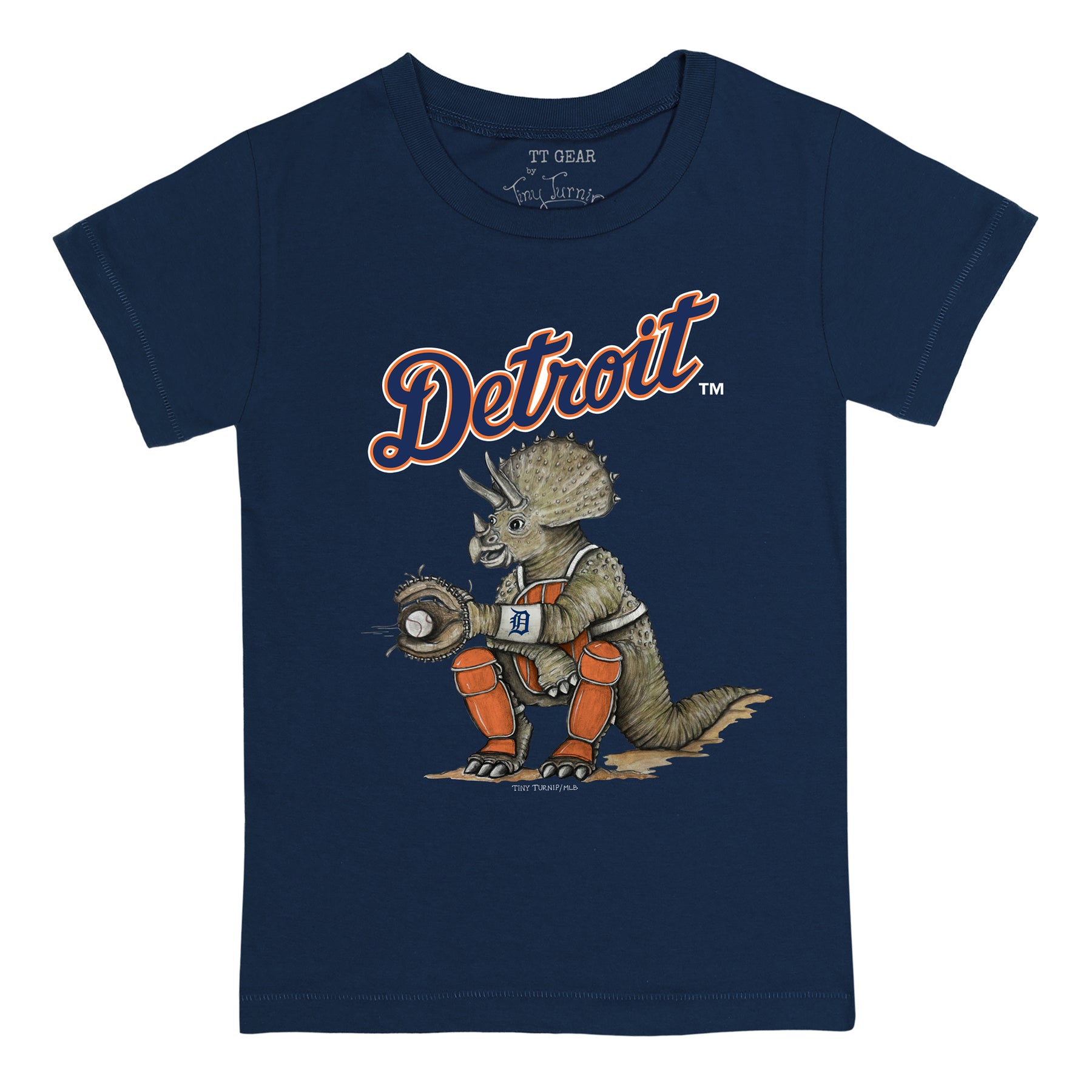 Detroit Tigers Triceratops Tee Shirt