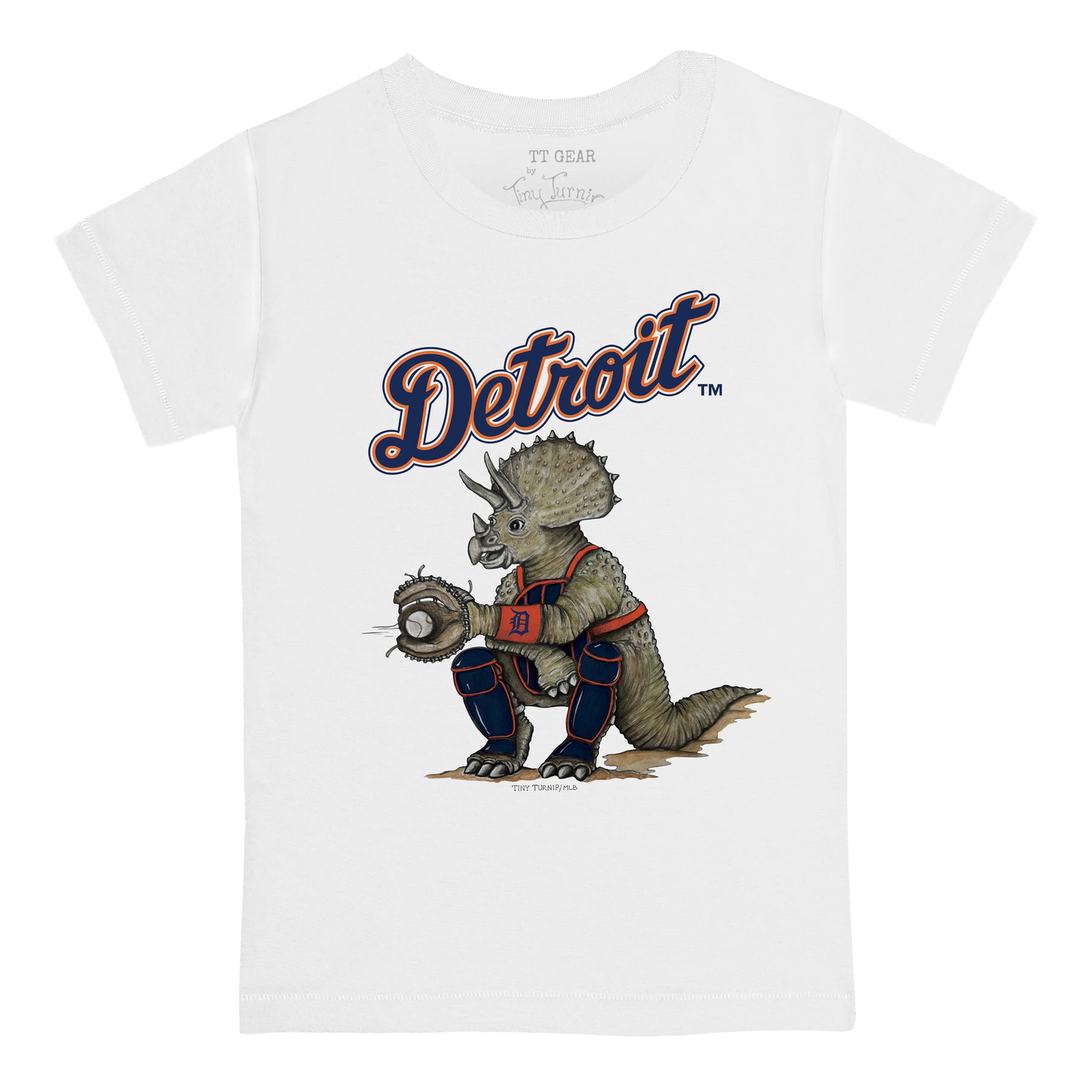 Detroit Tigers Triceratops Tee Shirt